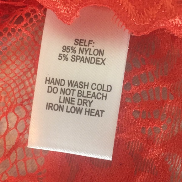 BNWT Lulu’s Coral Orange Lace Bralette - Picture 5 of 7